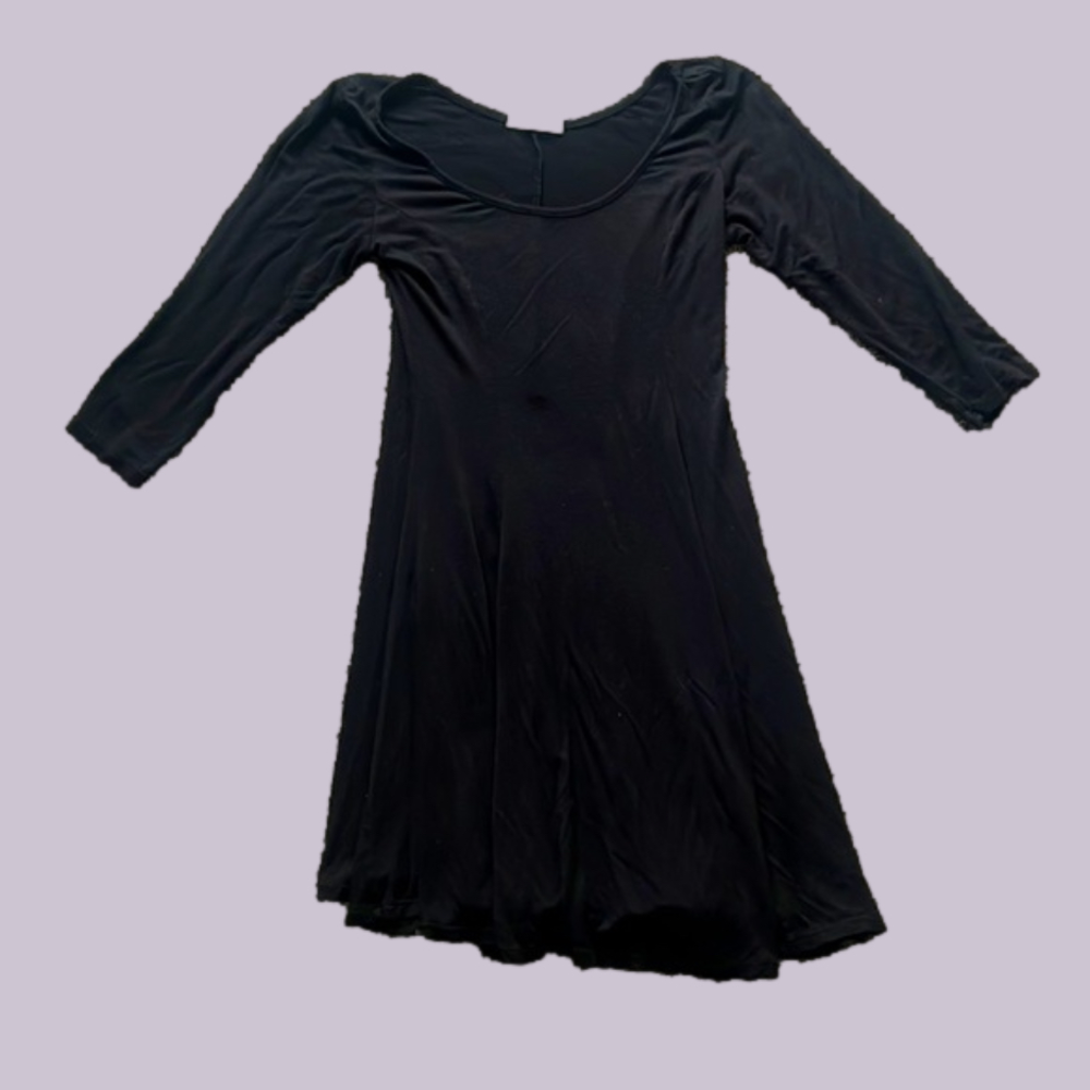 Aiden Mini Dress Y Plunge With Sleeves